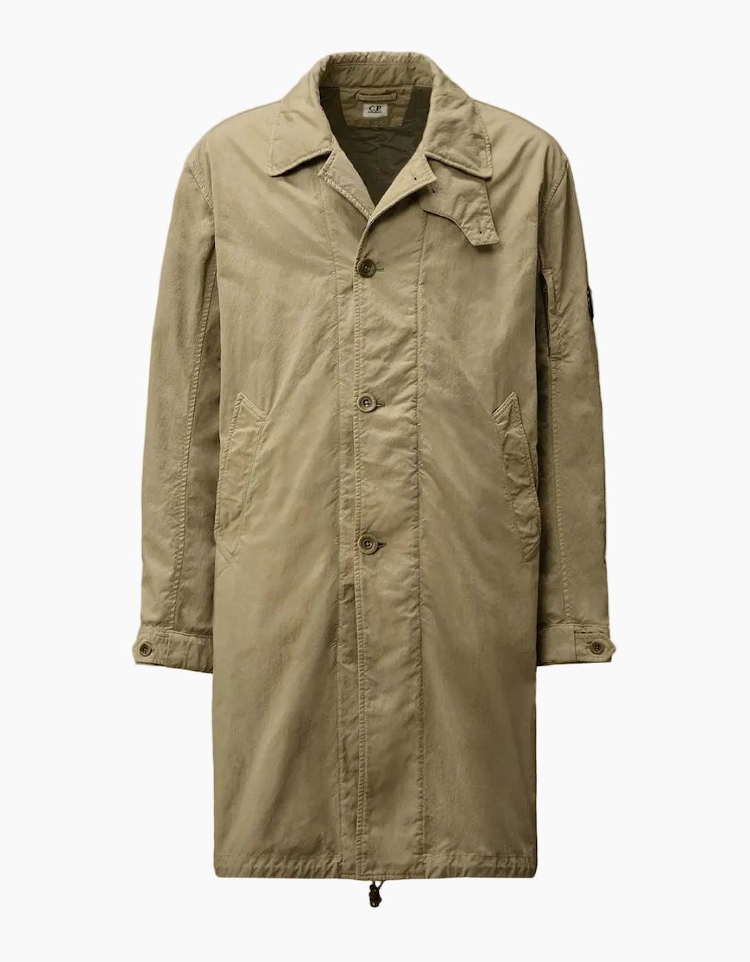 Padded Twill Fishtail Lens Parka