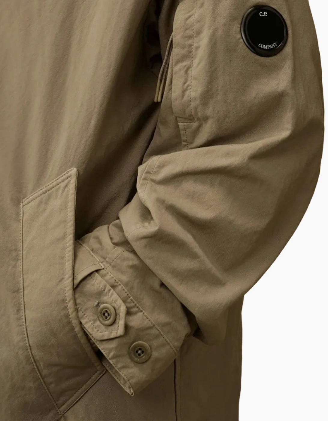 Padded Twill Fishtail Lens Parka
