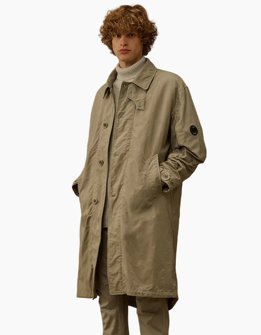 Padded Twill Fishtail Lens Parka