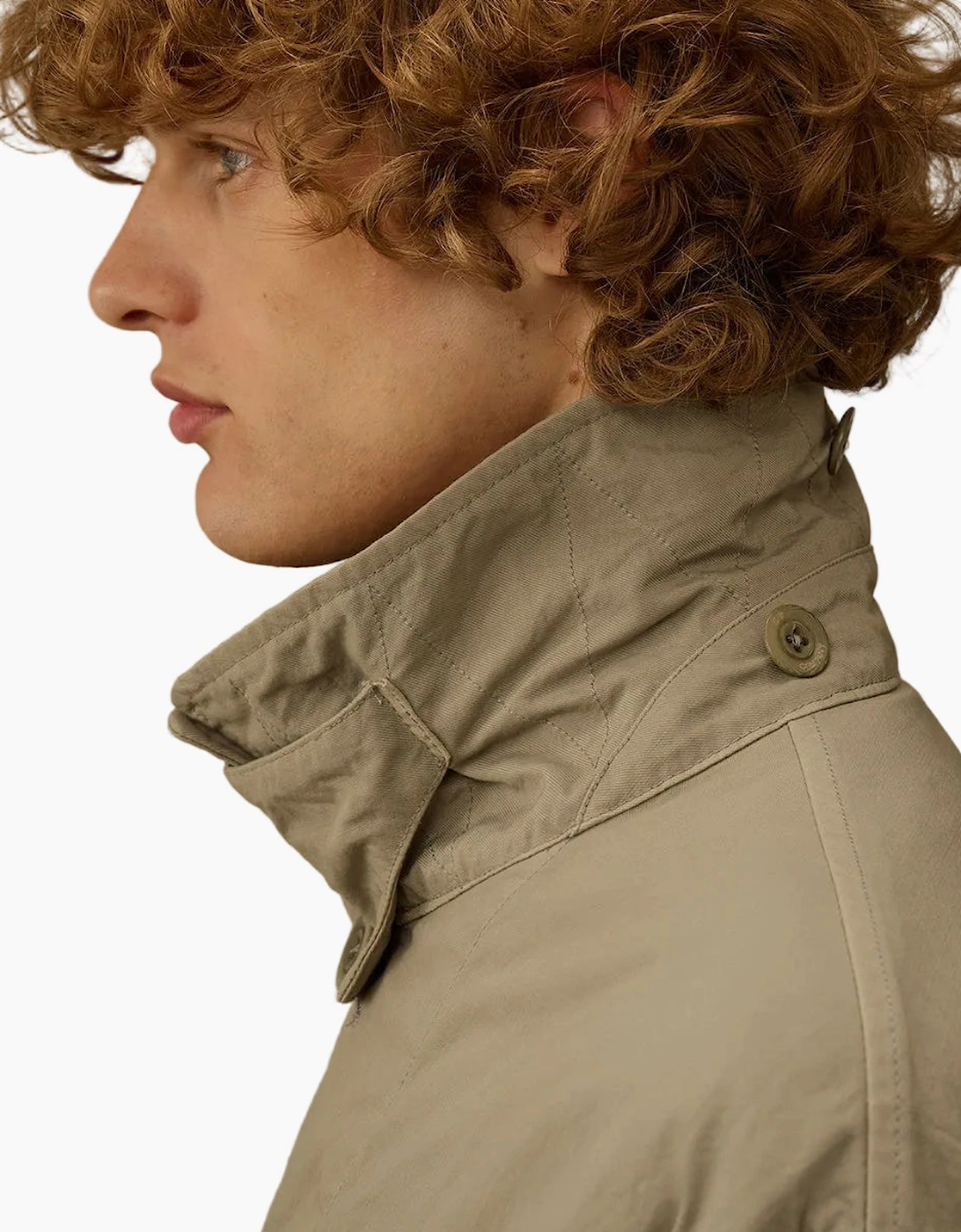 Padded Twill Fishtail Lens Parka
