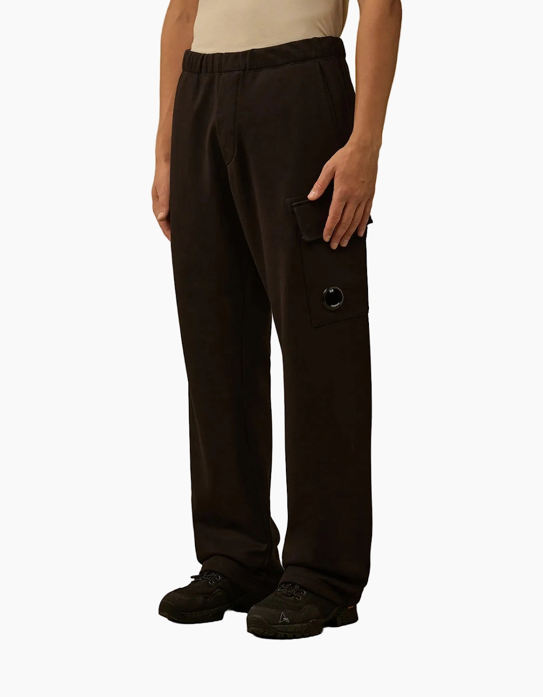 Diagonal Raised Fleece Lens Sweatpants