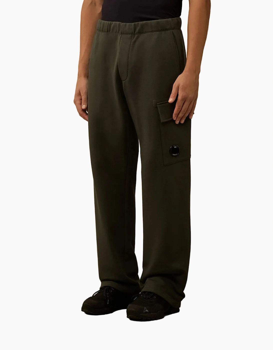 Diagonal Raised Fleece Lens Sweatpants