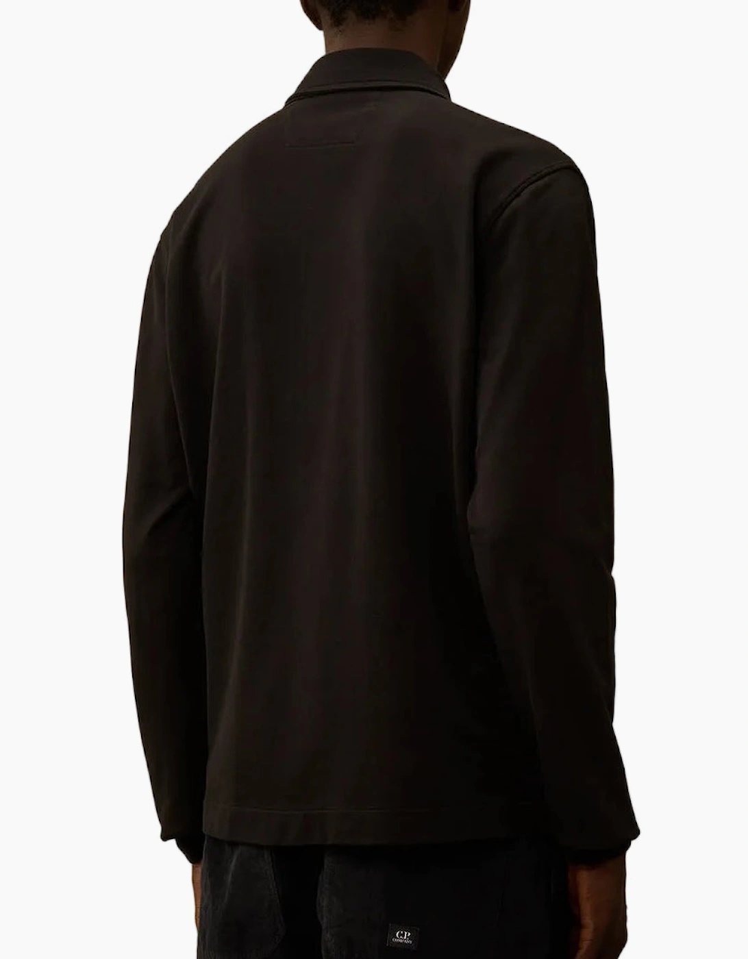 Light Fleece Polo Zip Lens Sweatshirt