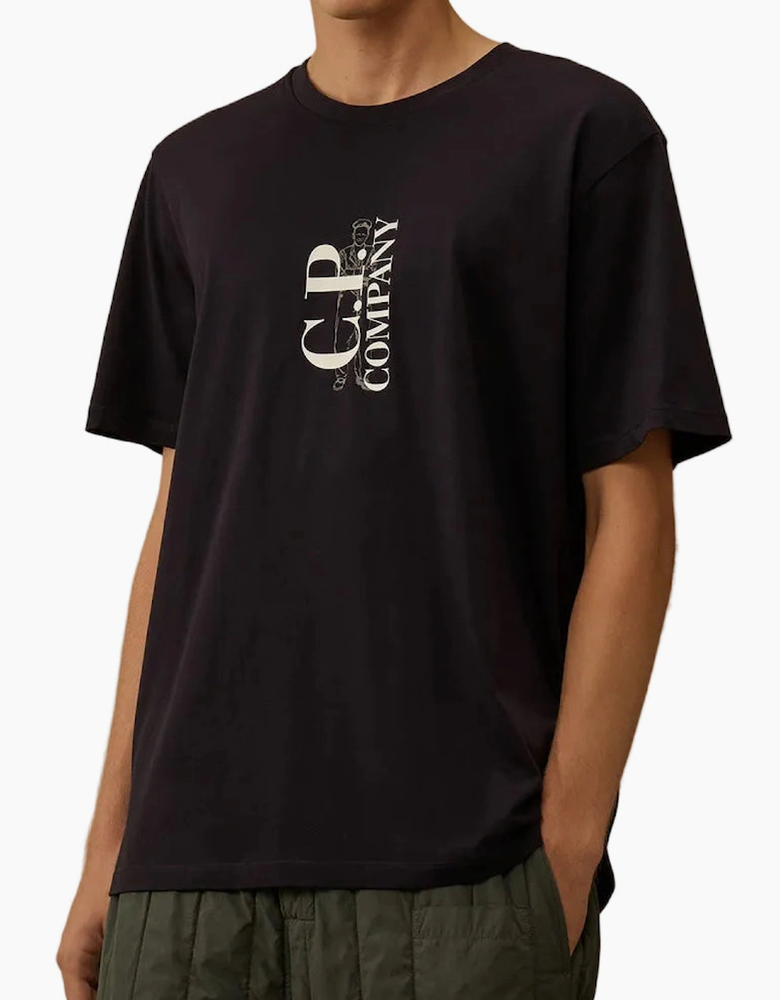 Vertical Logo Print T-Shirt