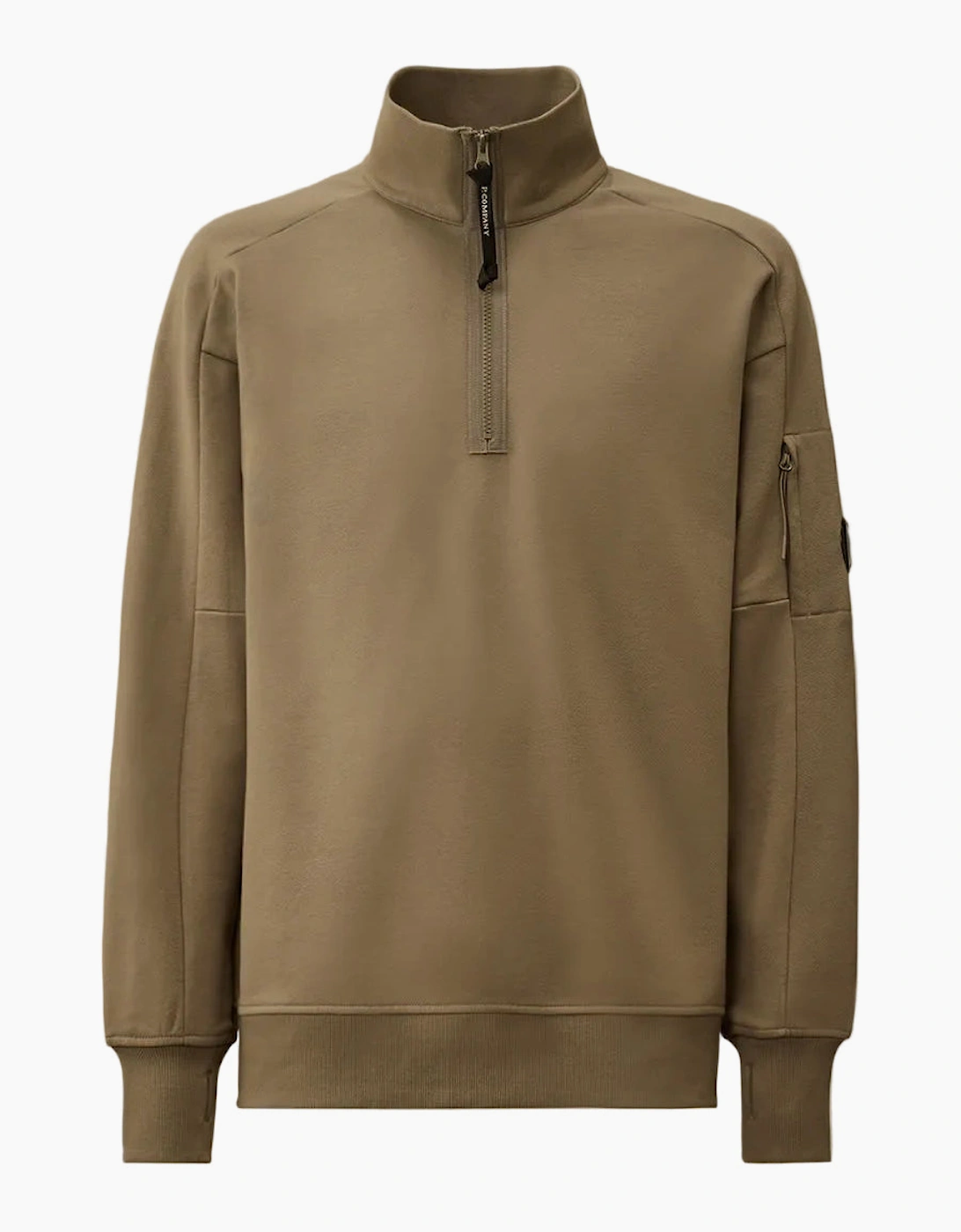 Quarter Zip Lens Fleece Sweatshirt
