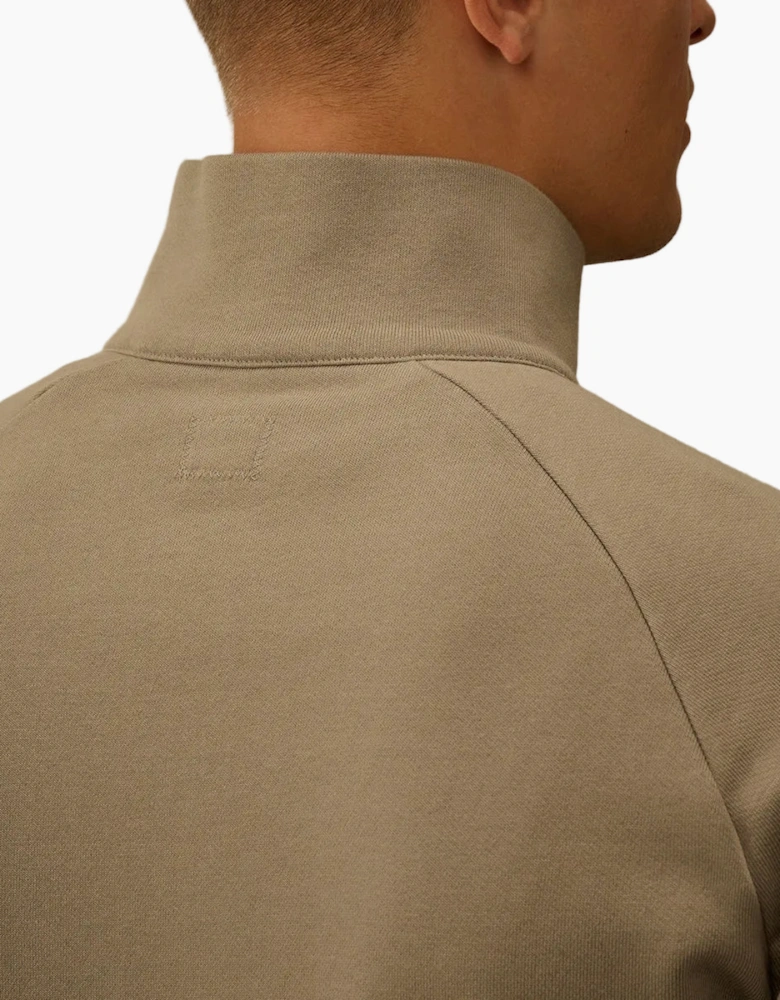 Quarter Zip Lens Fleece Sweatshirt