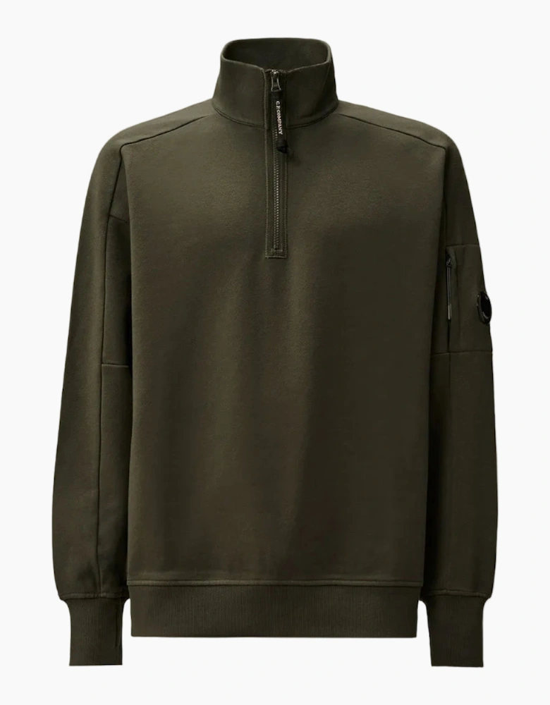 Quarter Zip Lens Fleece Sweatshirt