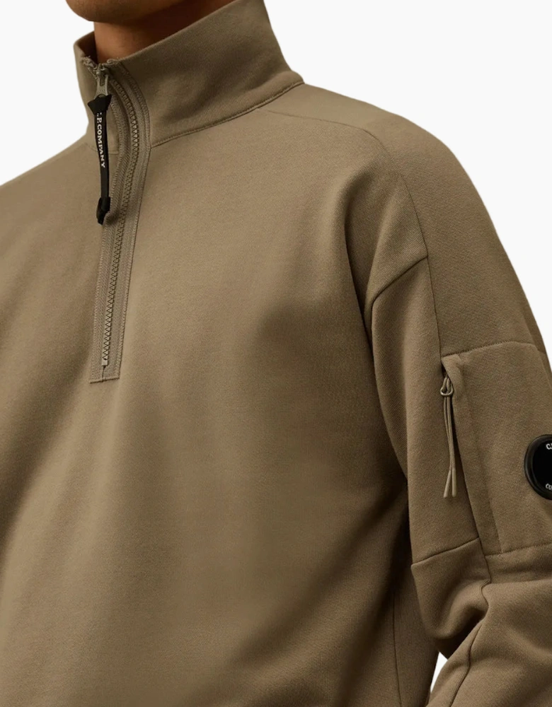 Quarter Zip Lens Fleece Sweatshirt