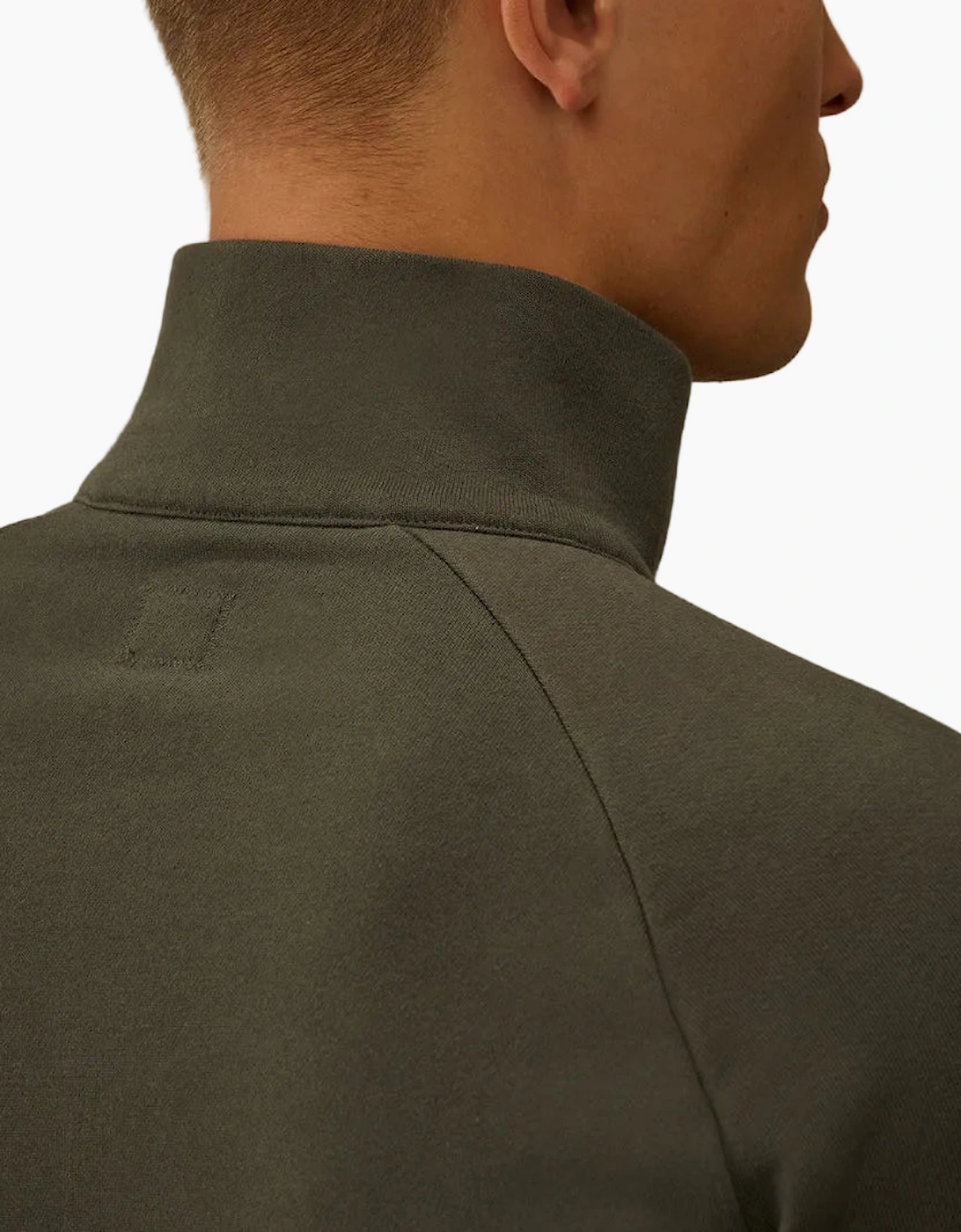 Quarter Zip Lens Fleece Sweatshirt