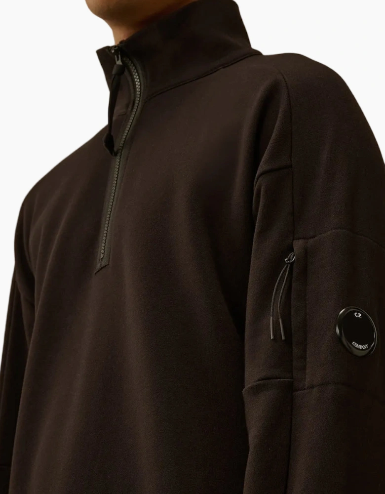 Quarter Zip Lens Fleece Sweatshirt