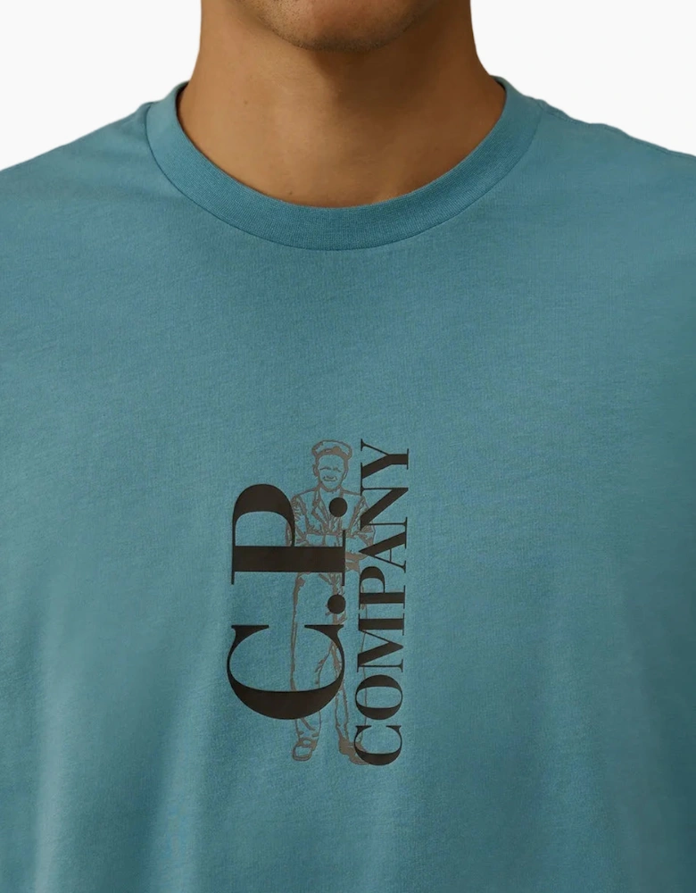 Vertical Logo Print T-Shirt