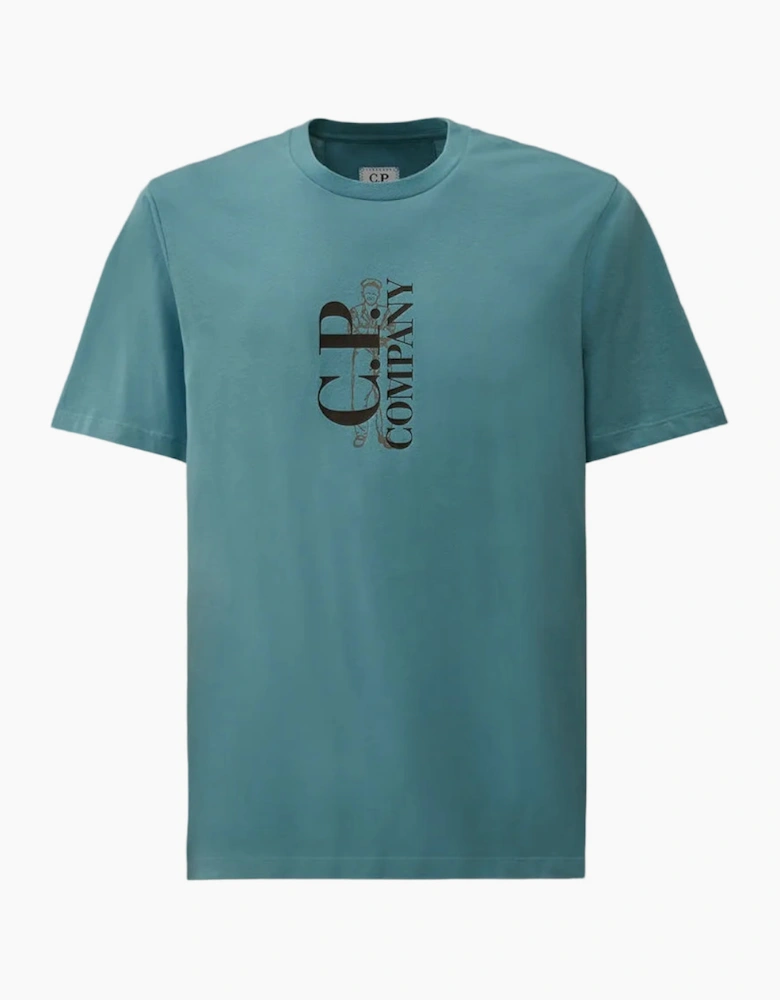 Vertical Logo Print T-Shirt