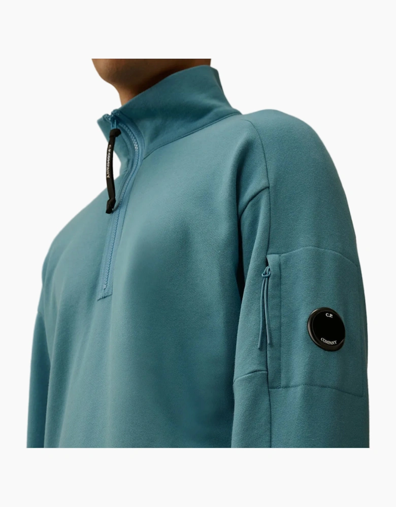 Quarter Zip Lens Fleece Sweatshirt