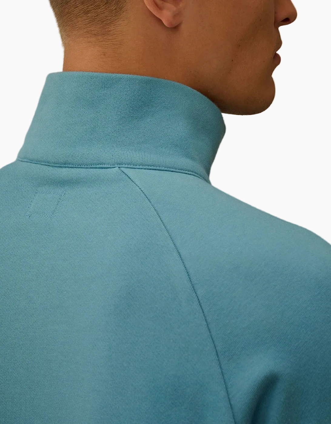 Quarter Zip Lens Fleece Sweatshirt