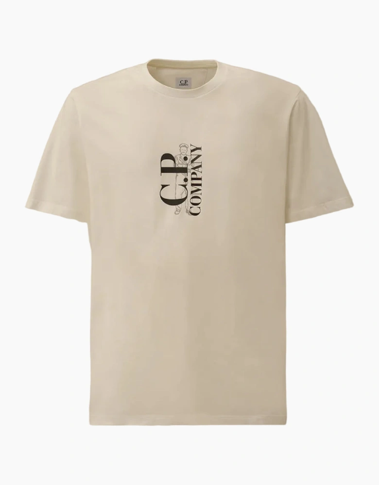Vertical Logo Print T-Shirt