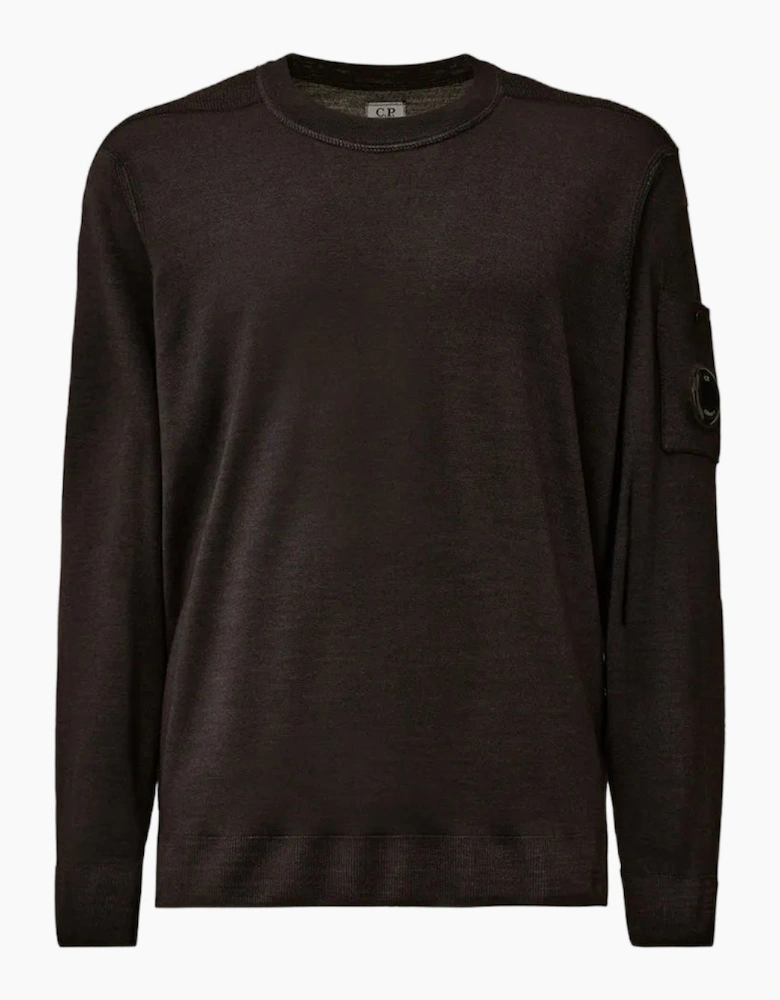 Merino Wool Crewneck Lens Knit