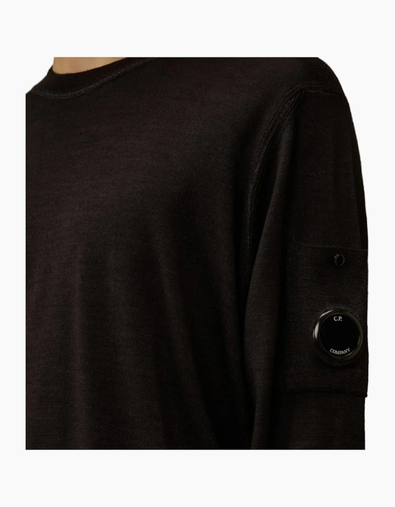Merino Wool Crewneck Lens Knit