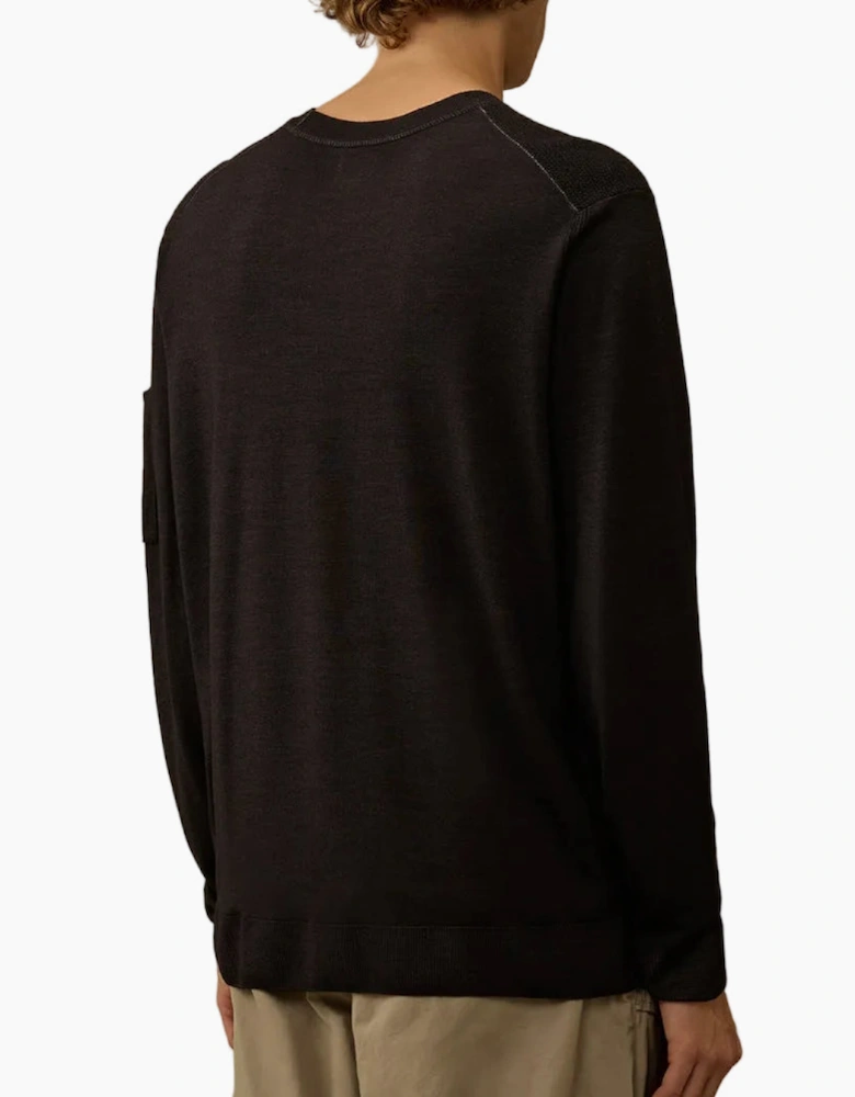 Merino Wool Crewneck Lens Knit