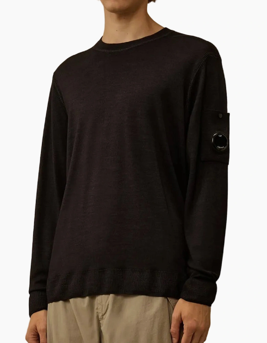 Merino Wool Crewneck Lens Knit