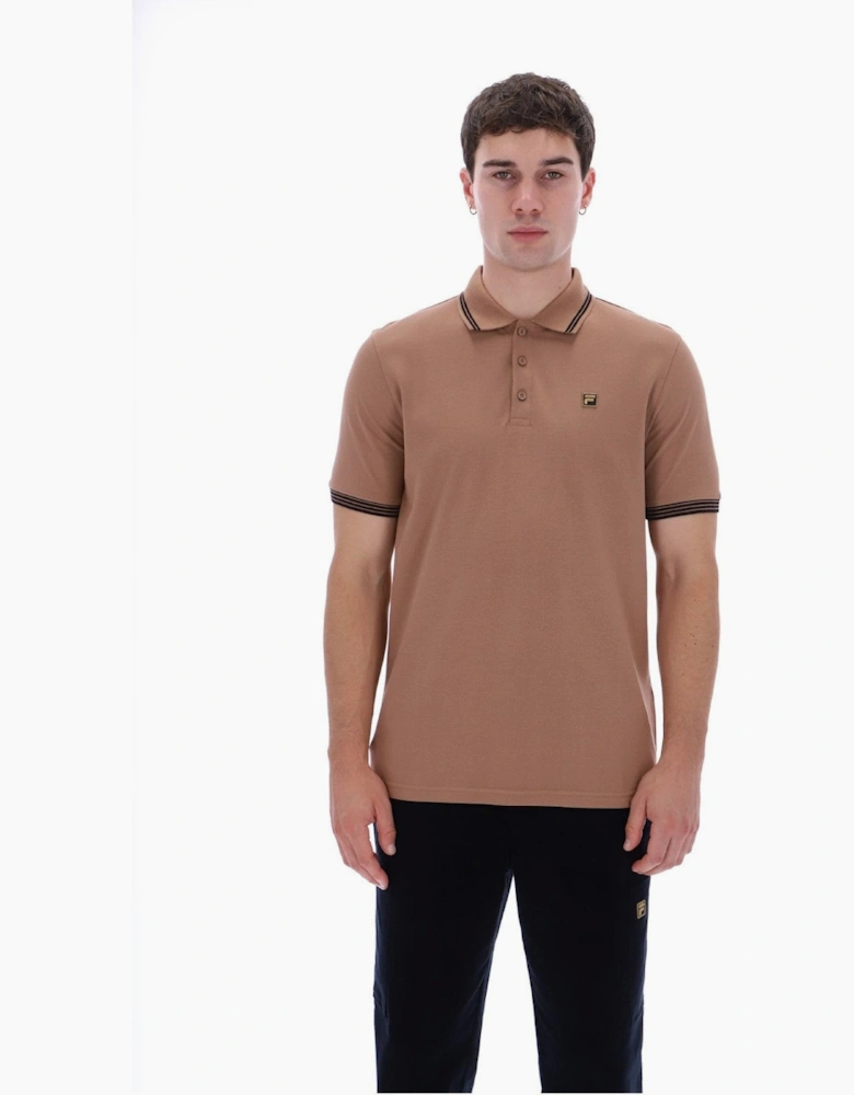 Fila Mens Soren 3 Tipped Short Sleeve Polo Shirt