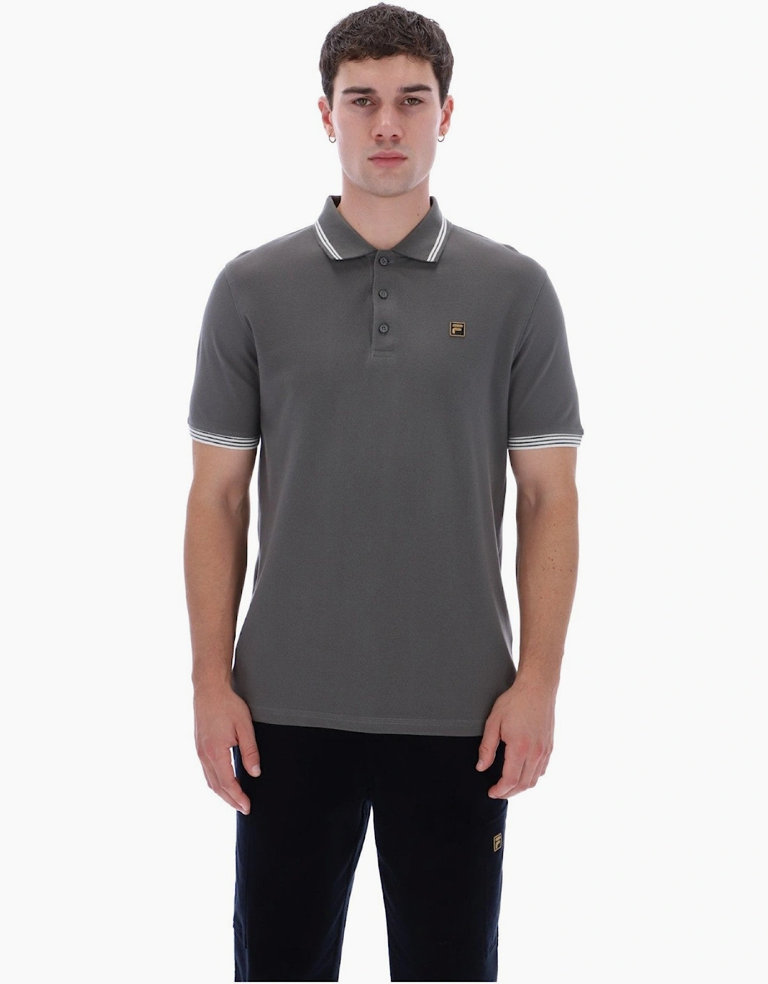 Fila Mens Soren 3 Tipped Short Sleeve Polo Shirt