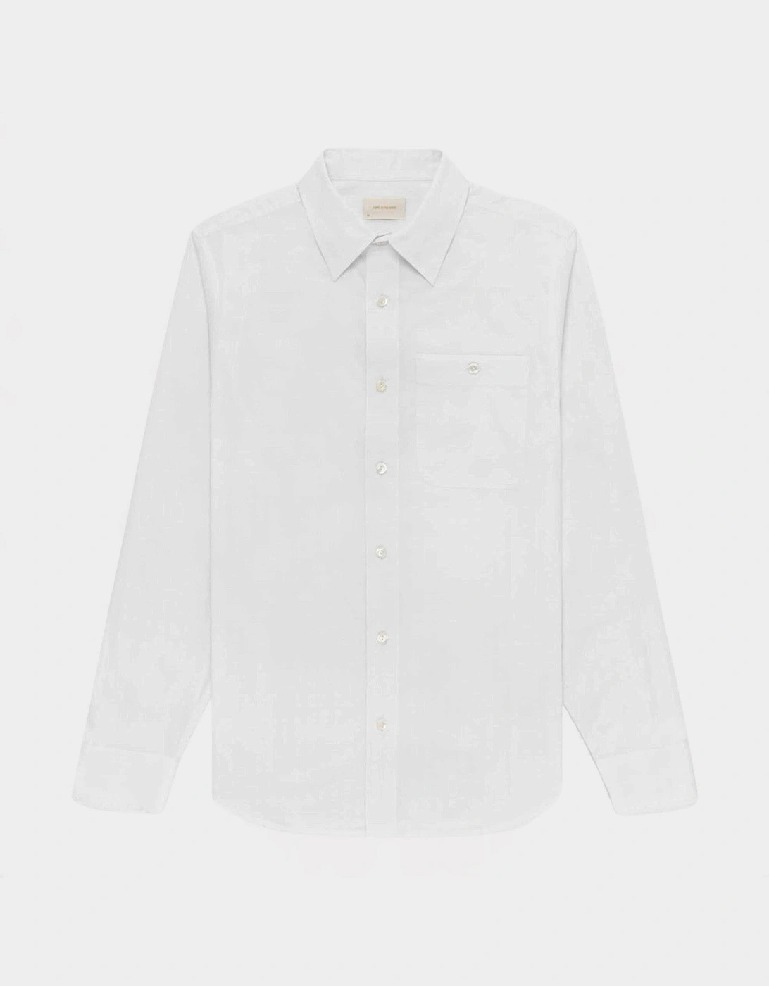 Jacquard Long Sleeve Stripe Shirt White