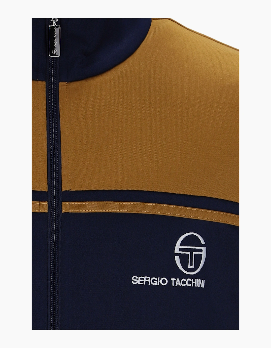 SERGIO TACCHINI NEW Y/L TRACK TOP MARITIME BLUE/GOLDEN BROWN