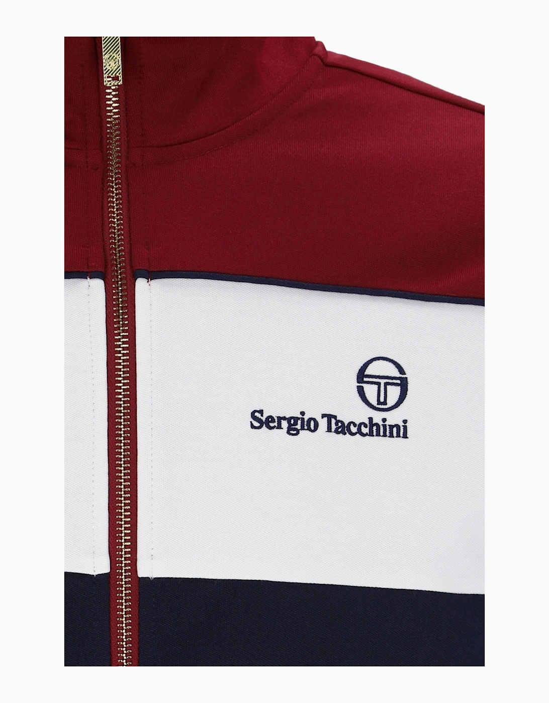 SERGIO TACCHINI SPIGA TRACKTOP MERLOT/GARDENIA/MARITIME BLUE