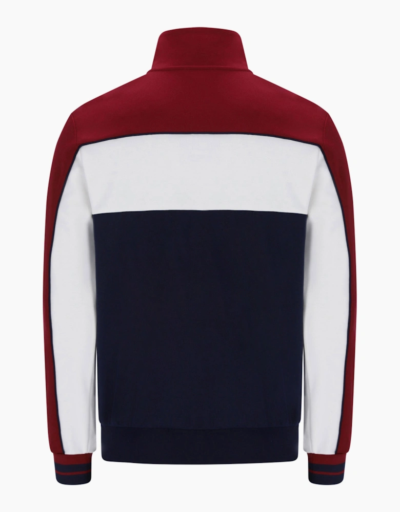 SERGIO TACCHINI SPIGA TRACKTOP MERLOT/GARDENIA/MARITIME BLUE