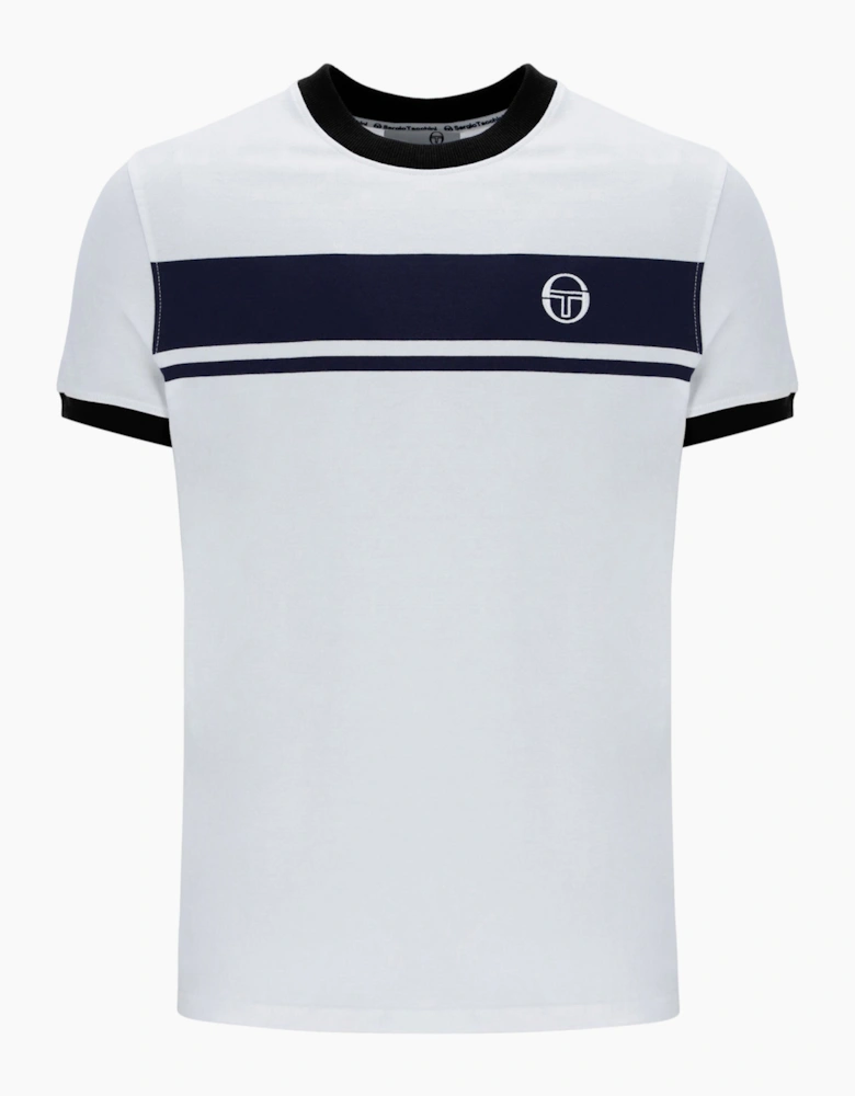SERGIO TACCHINI MASTER T-SHIRT WHITE/MARITIME BLUE/BLACK