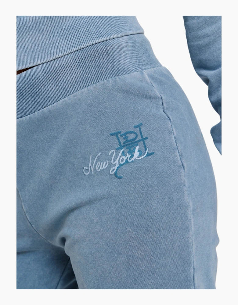 Ed Hardy Cross and Thorn Flared Women's Blue Joggers