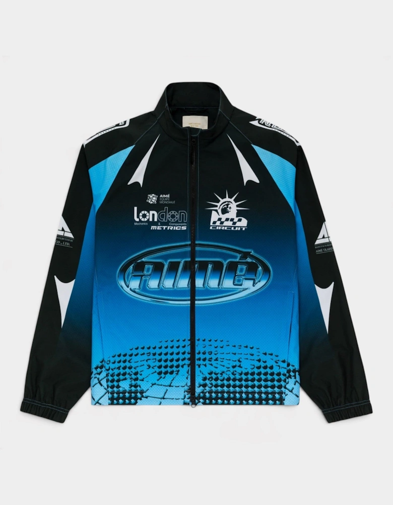 Logo Podium Jacket Black Blue