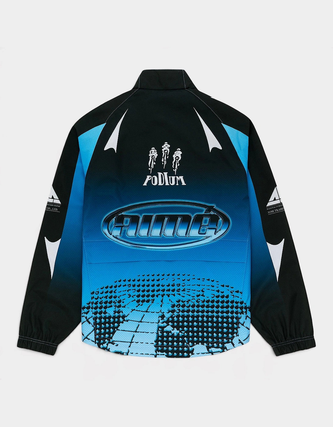 Logo Podium Jacket Black Blue