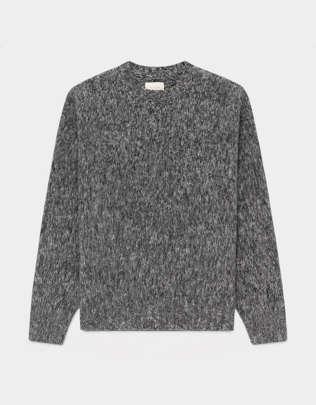 Cashmere Blend Crewneck Sweater Charcoal Melange