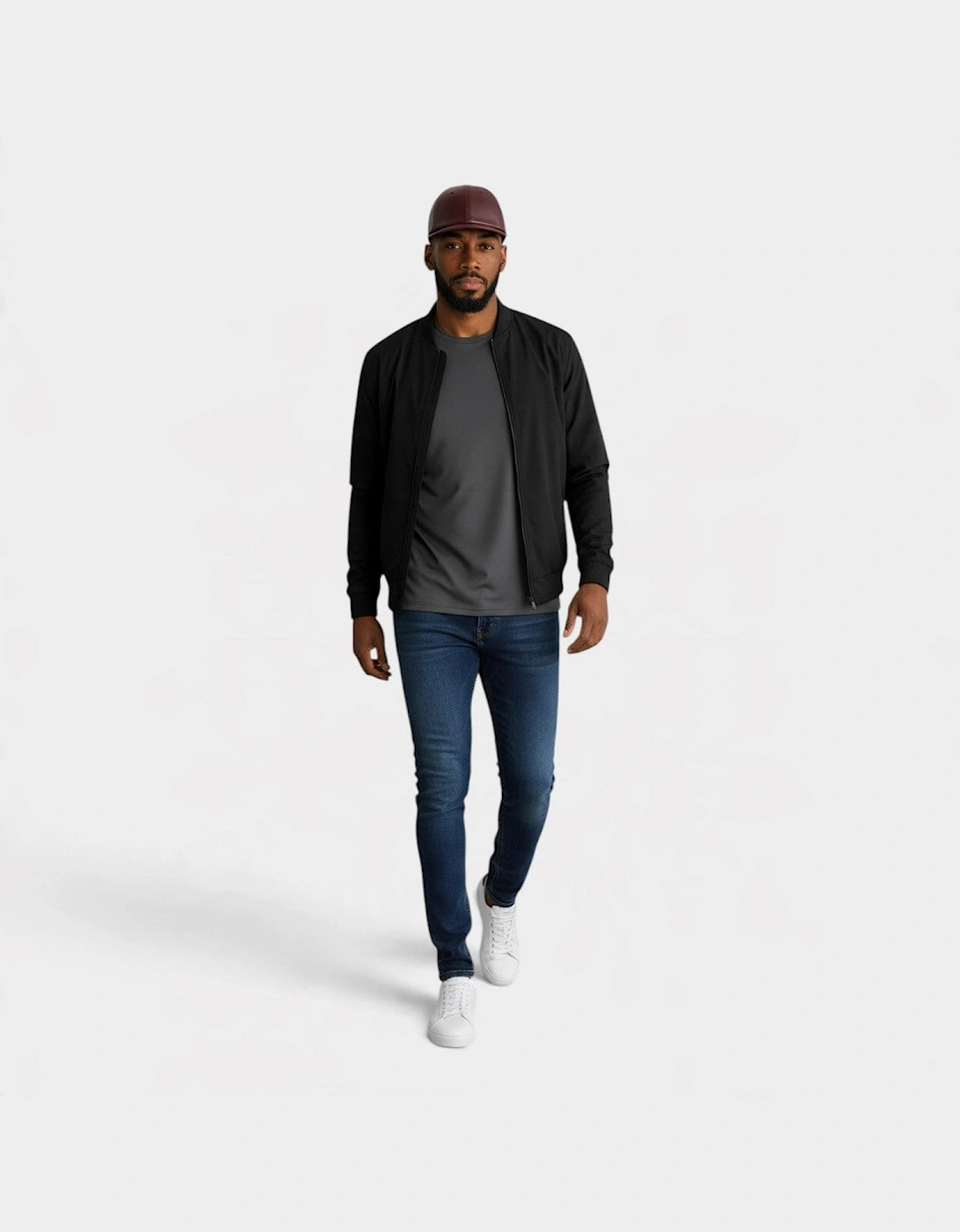 Leather Baseball Hat Oxblood
