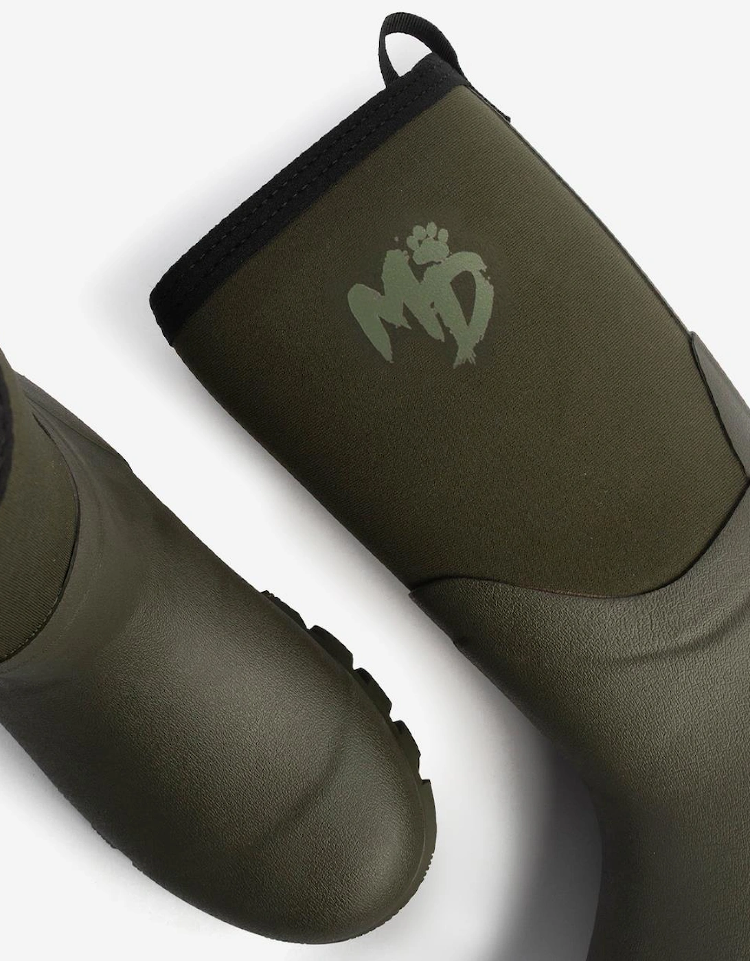 Mud Dogs RUTLAND MID Unisex Neoprene Wellies Olive