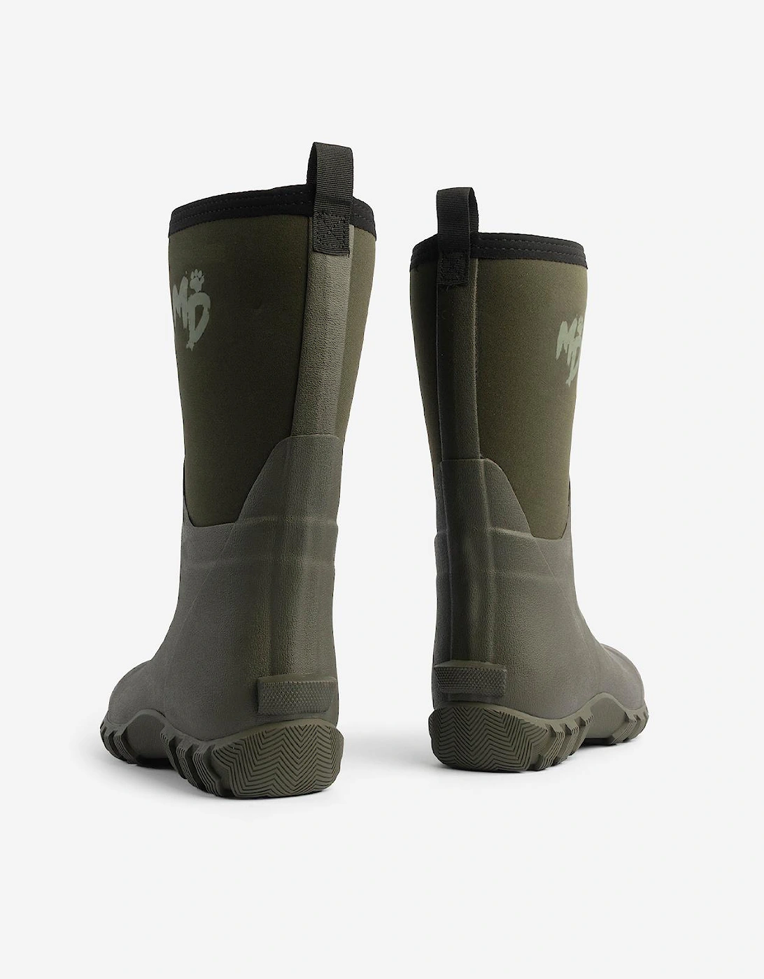 Mud Dogs RUTLAND MID Unisex Neoprene Wellies Olive