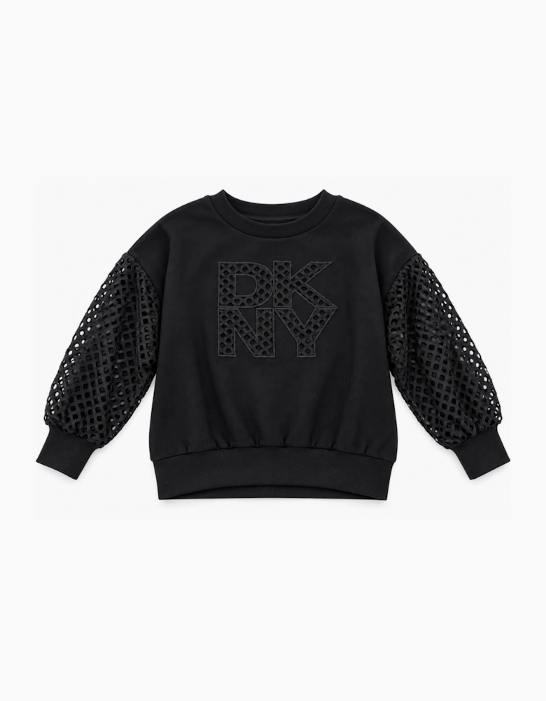 DKNY BLACK SWEATSHIRT & LEGGINGS SET D62906 D62885