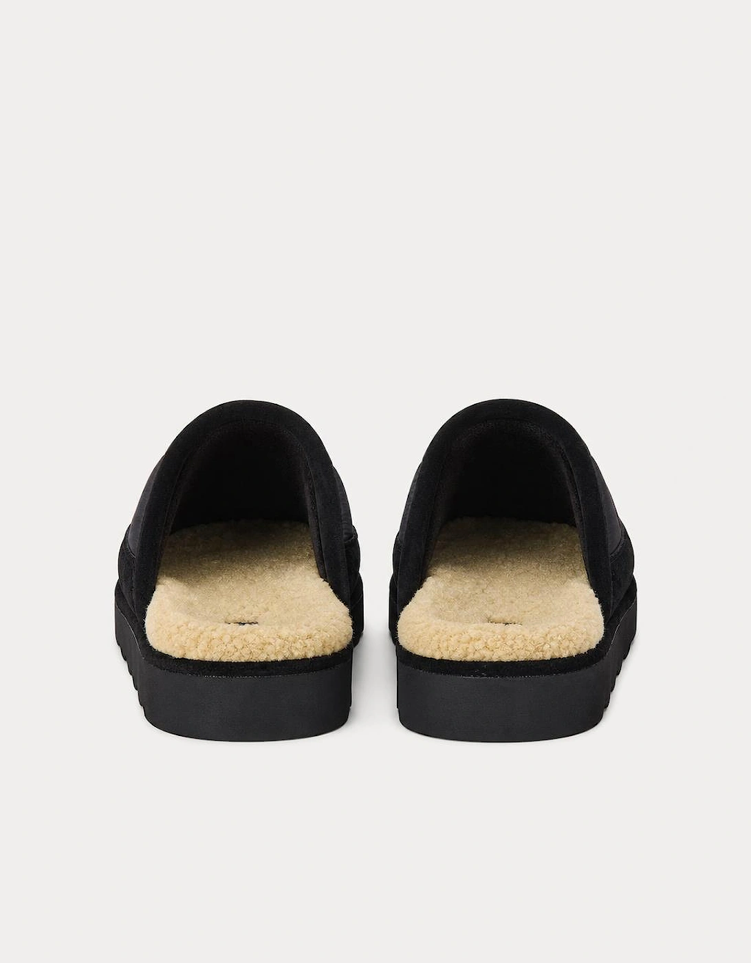 Polo Ralph Lauren READE SCF BR Mens Mules Black Nylon with Holiday Bear