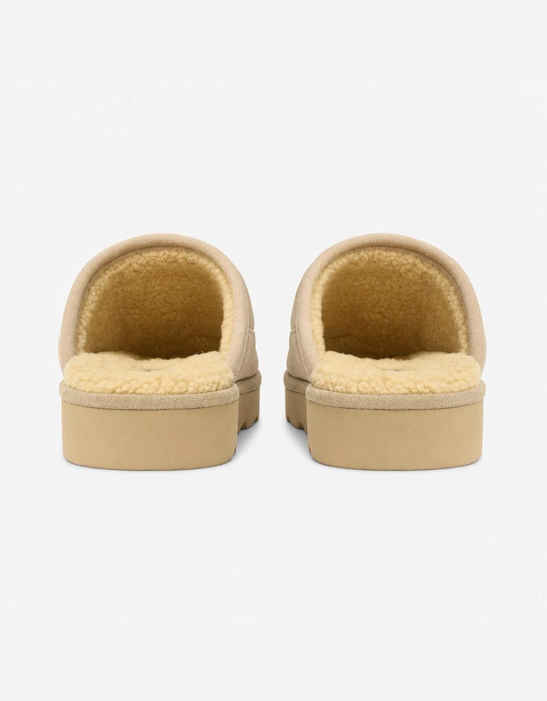 Polo Ralph Lauren READ SCFF II Mens Mules Khaki Nylon/Khaki Suede with Nav