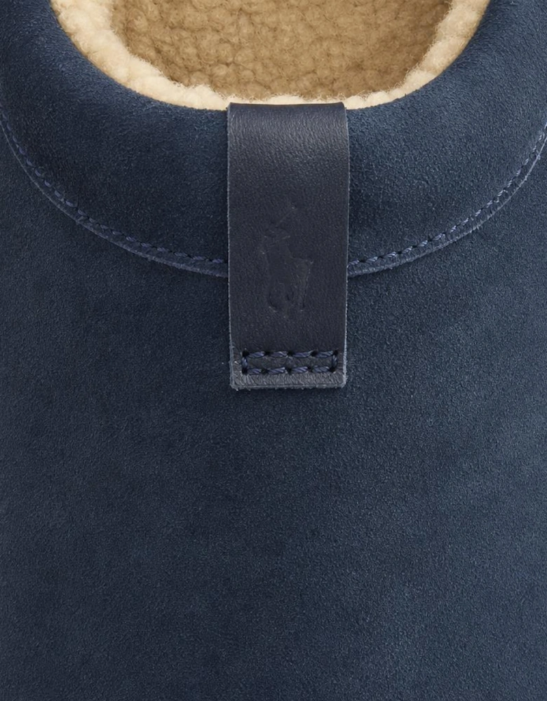 Polo Ralph Lauren READE CLOG Mens Mules Navy Suede with Tonal