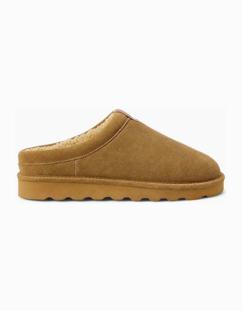 Polo Ralph Lauren READE CLOG Mens Mules Brown Suede with Tonal
