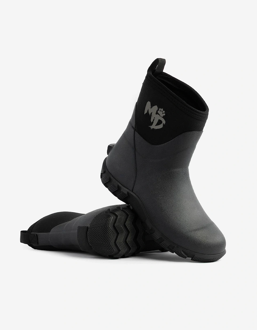 Mud Dogs RUTLAND SHORT Unisex Neoprene Wellies Black