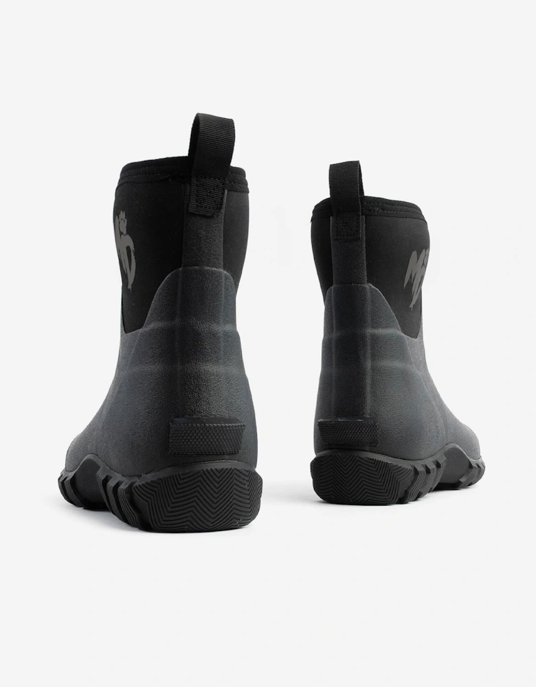 Mud Dogs RUTLAND SHORT Unisex Neoprene Wellies Black