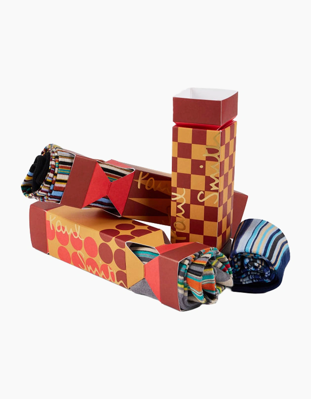 PAUL SMITH 3 PACK SOCKS MULTI COLOURED