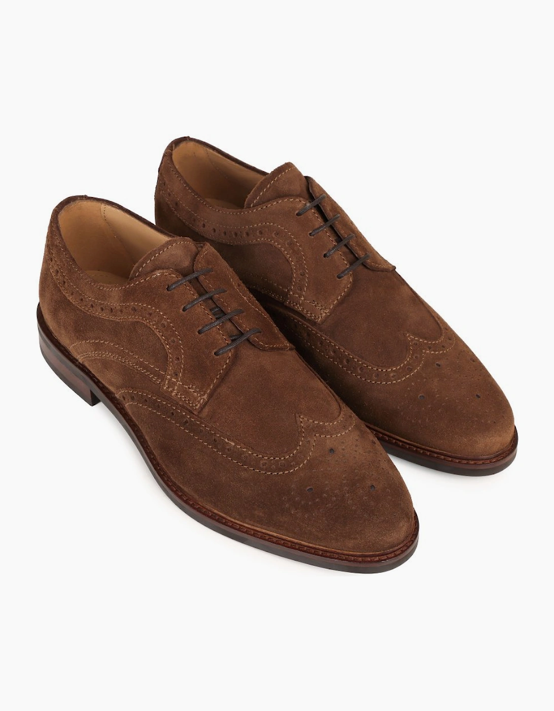 Longwood Mens Wide Fit Brogues