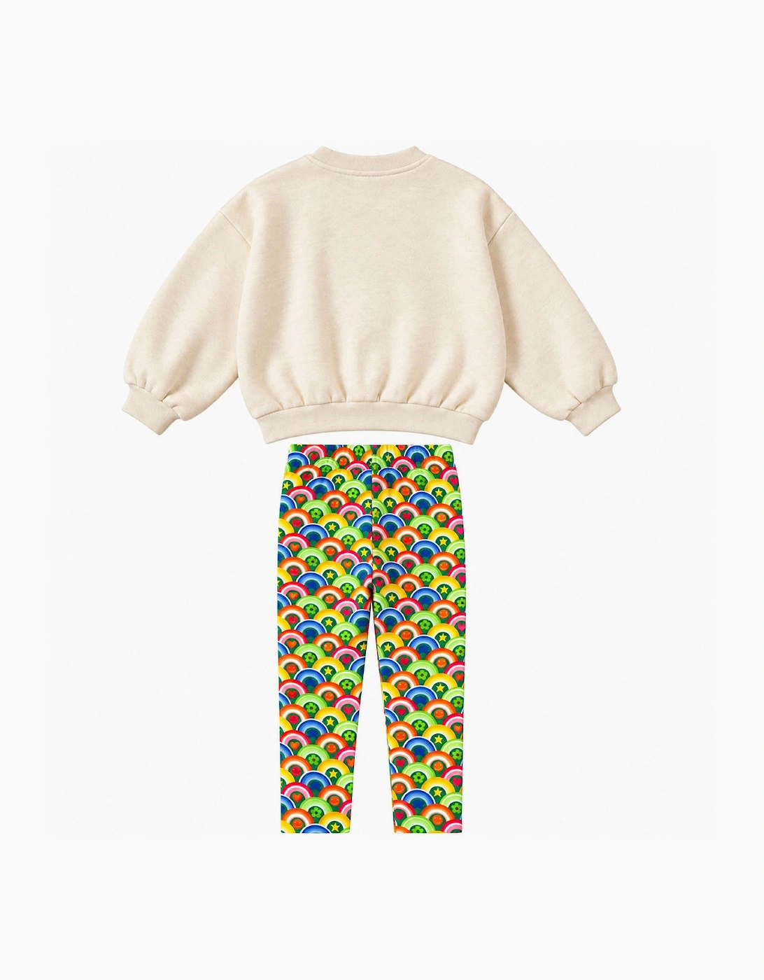 Girls Multicoloured Sweatshirt Legging Set