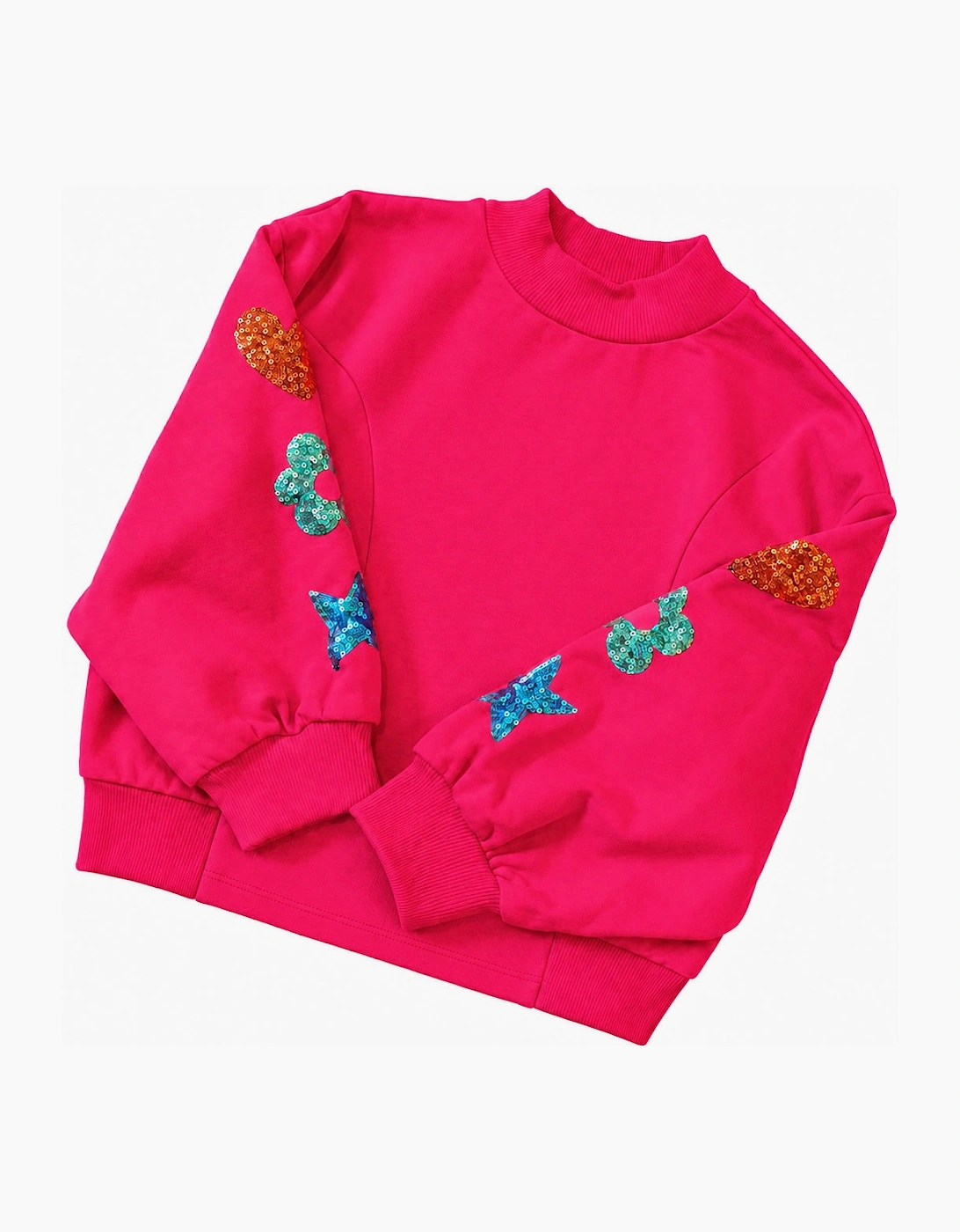 Girls Fuchsia Pink Sweatshirt Legging Set
