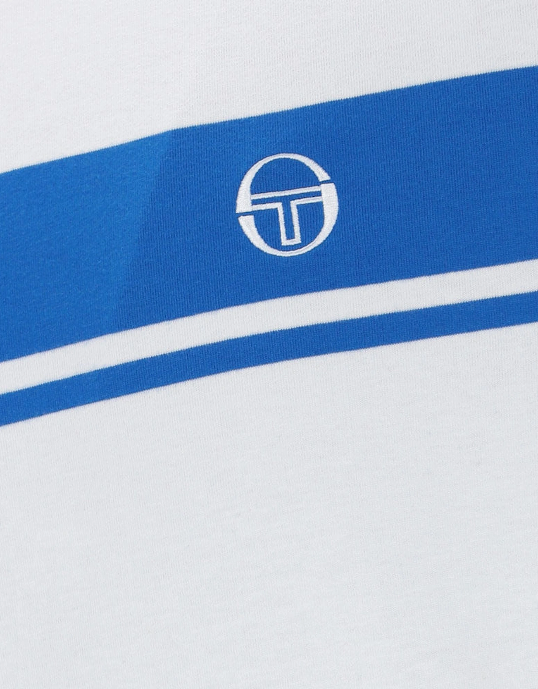 Sergio Tacchini Master T-Shirt - White/Princess Blue