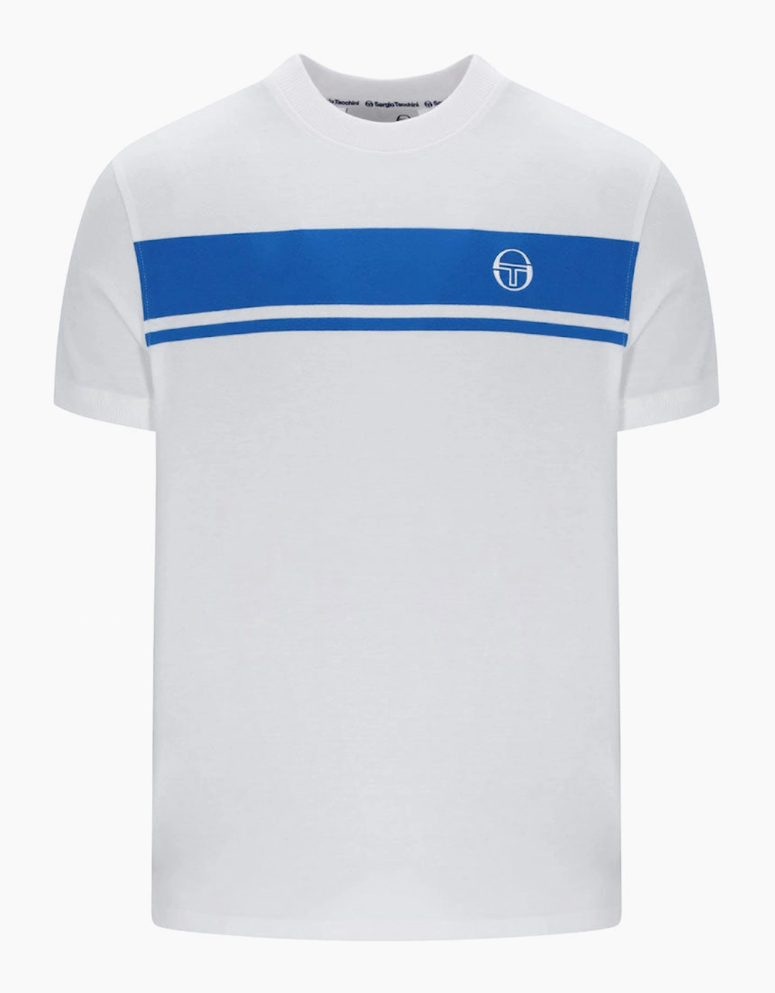 Sergio Tacchini Master T-Shirt - White/Princess Blue